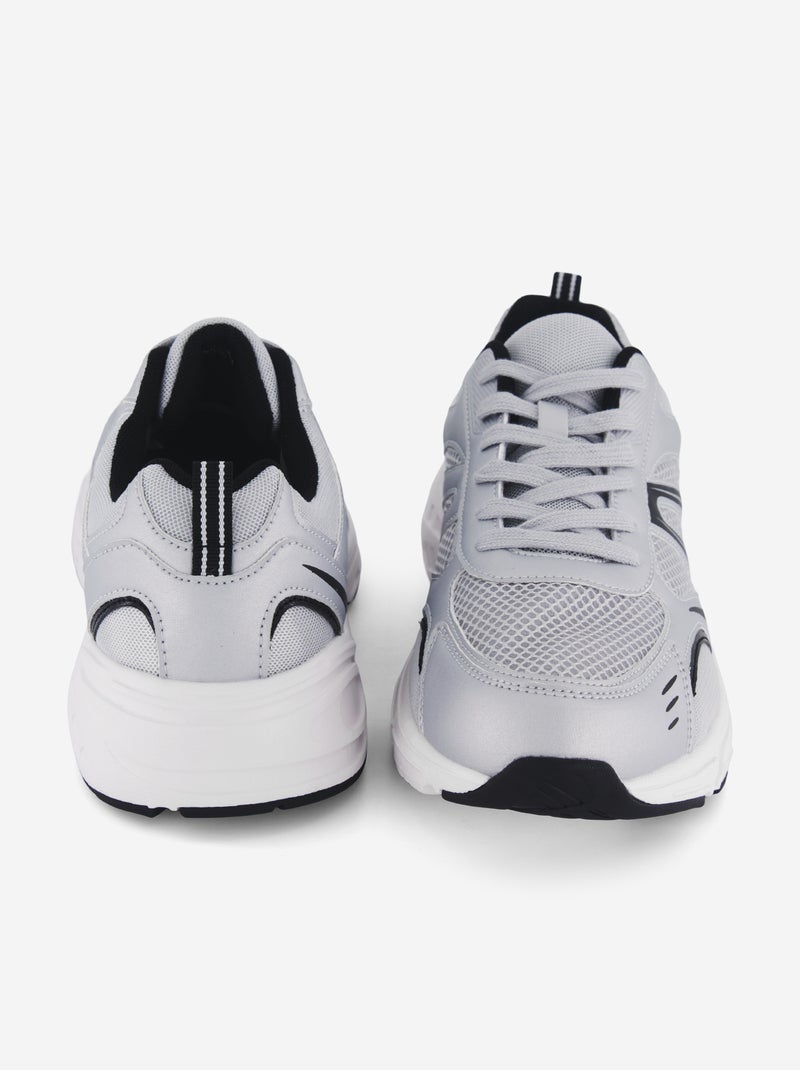 Mesh sportschoenen Grijs - Kiabi