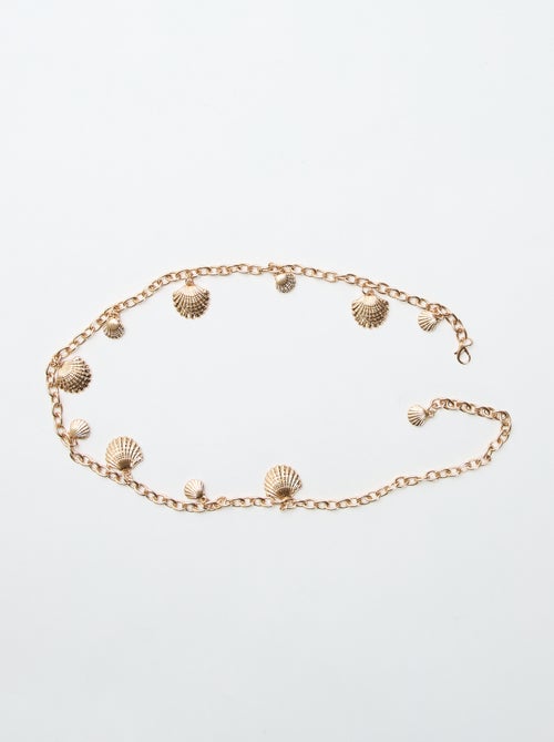 Metalen ketting met schelpenmedaillons - Kiabi