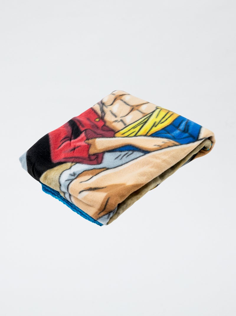 Microfleece plaid 'One piece' Blauw - Kiabi