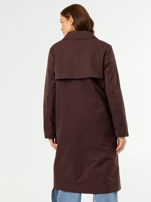 Middellange trenchcoat met binnenvoering - Kiabi
