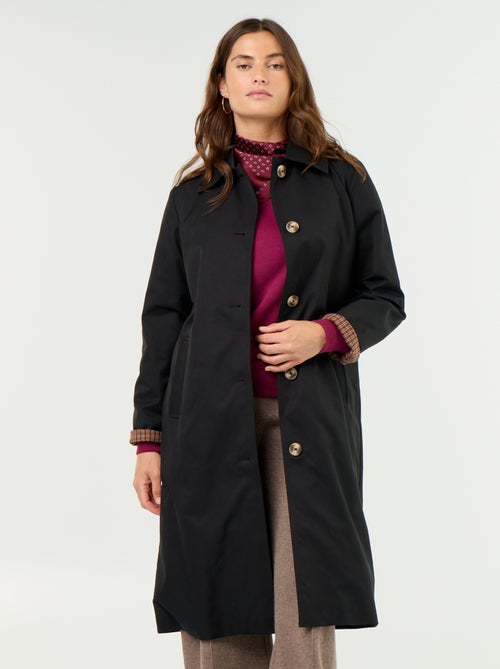 Middellange trenchcoat met binnenvoering - Kiabi