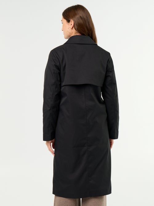 Middellange trenchcoat met binnenvoering - Kiabi