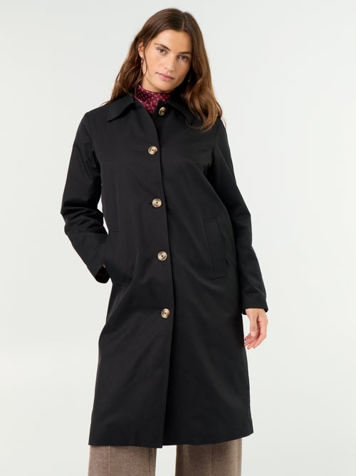 Middellange trenchcoat met binnenvoering - Kiabi