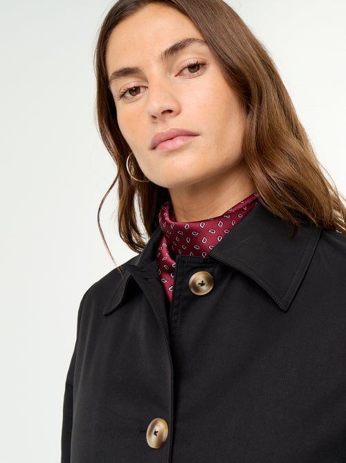 Middellange trenchcoat met binnenvoering - Kiabi