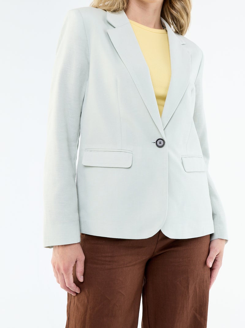 Midi blazer Blauw - Kiabi