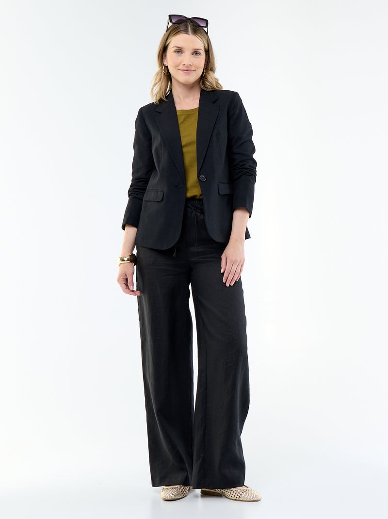 Midi blazer Zwart - Kiabi