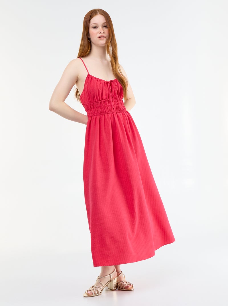 Midi-jurk met smock Rose - Kiabi