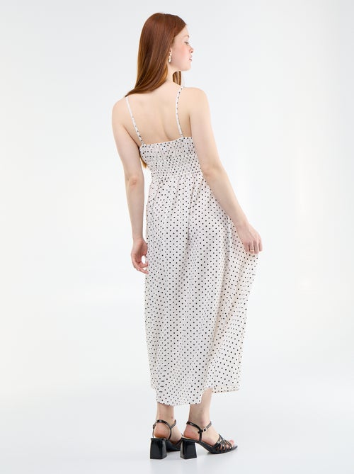 Midi-jurk met smock - Kiabi