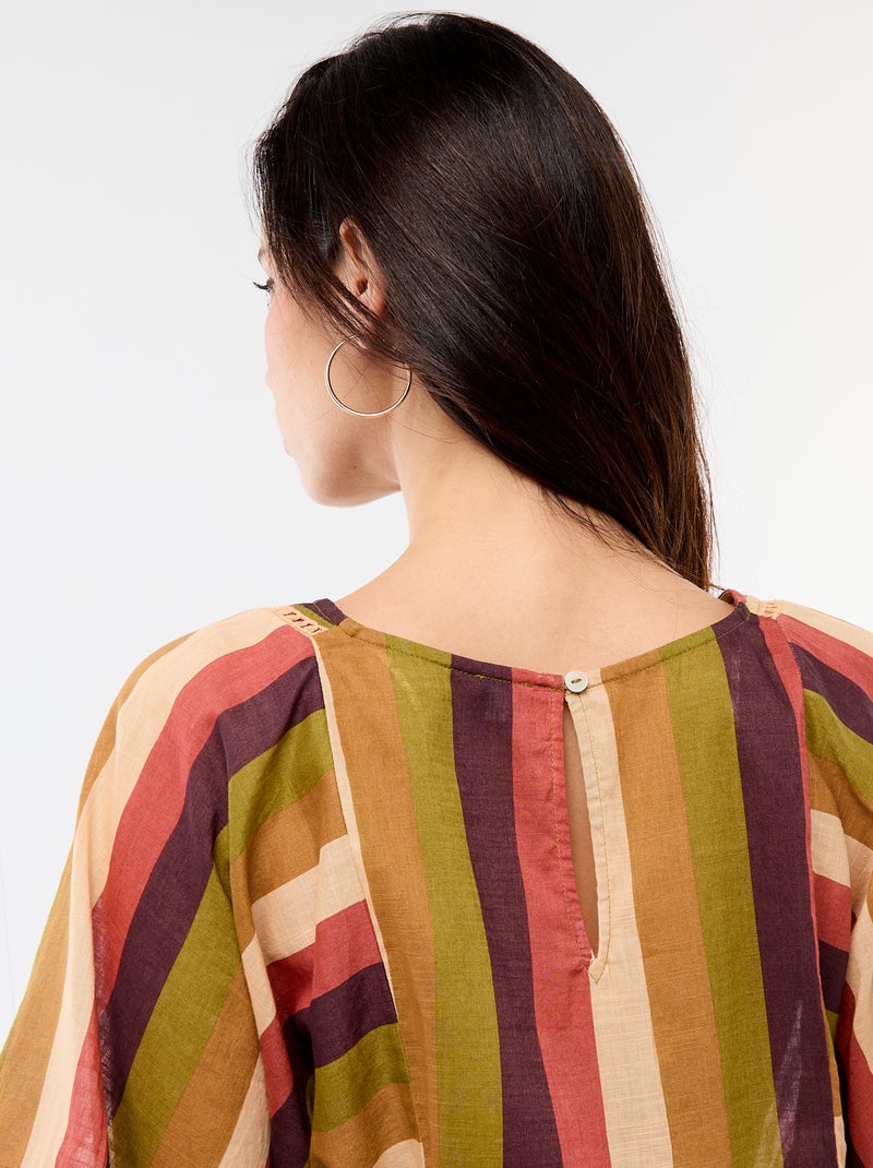 Midi strandjurk Bruin - Kiabi