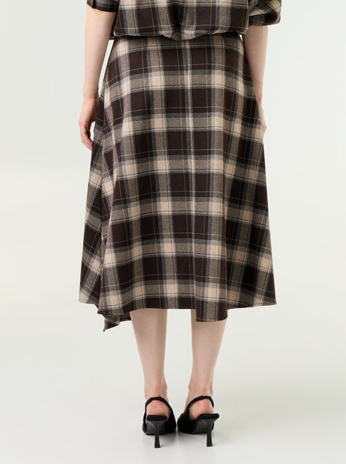 Midirok met ruitmotief - Kiabi