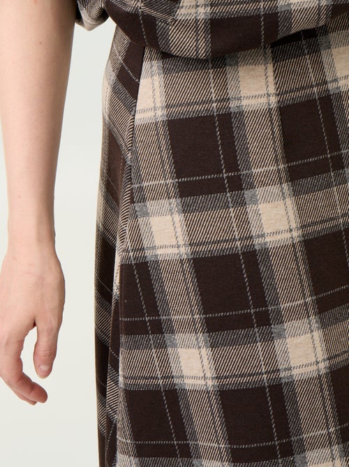 Midirok met ruitmotief - Kiabi