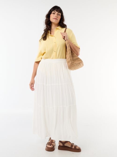 Midirok van crêpestof - Kiabi