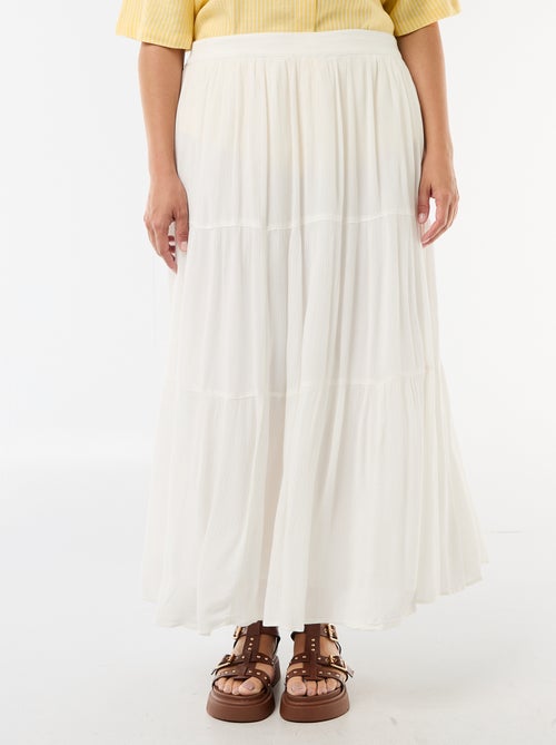 Midirok van crêpestof - Kiabi