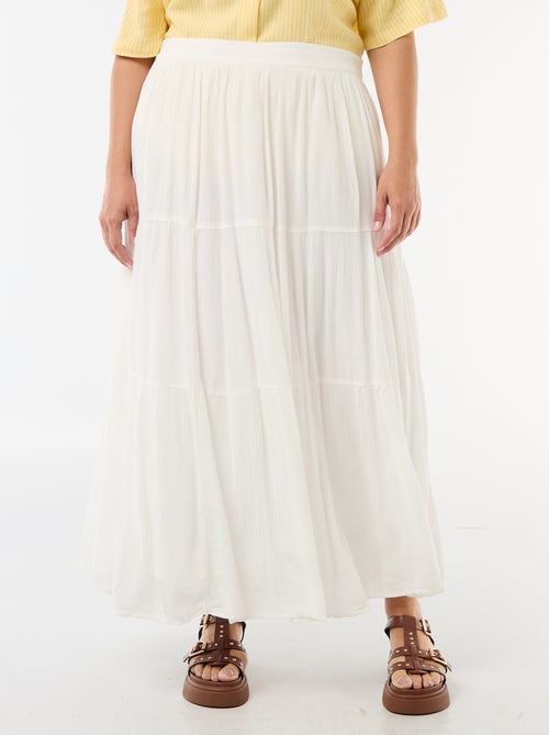 Midirok van crêpestof - Kiabi