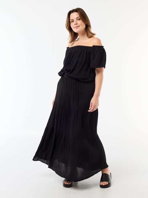 Midirok van crêpestof - Kiabi