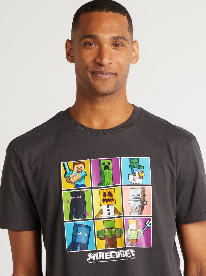 'Minecraft'-pyjama- 2-delig GRIJS - Kiabi