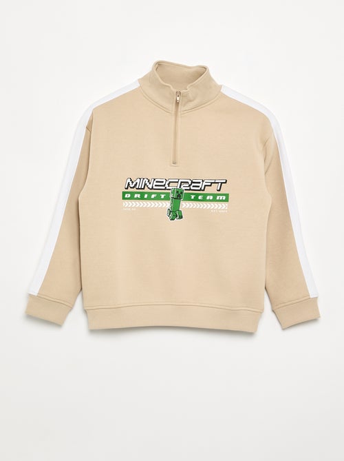 'Minecraft' sweater met ritskraag - Kiabi 'Minecraft' sweater met ritskraag - Kiabi