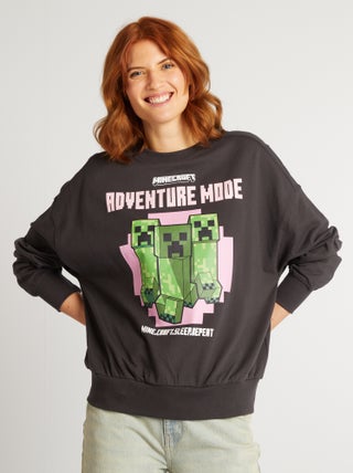 'Minecraft'-sweater van joggingstof