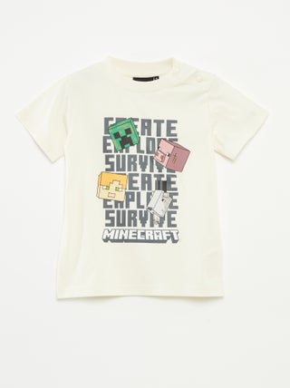 Minecraft-T-shirt met korte mouw - So Easy