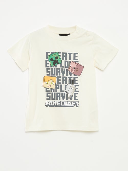 Minecraft-T-shirt met korte mouw - So Easy - Kiabi