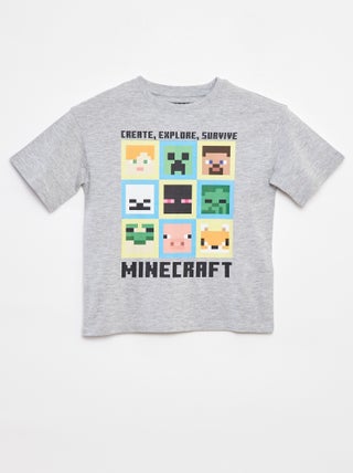 'Minecraft'-T-shirt met korte mouw