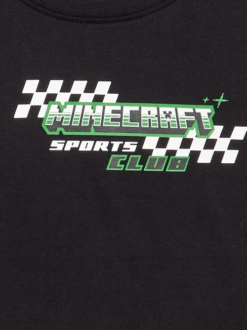 Minecraft T-shirt met prints en contrasterende mouwen - Kiabi