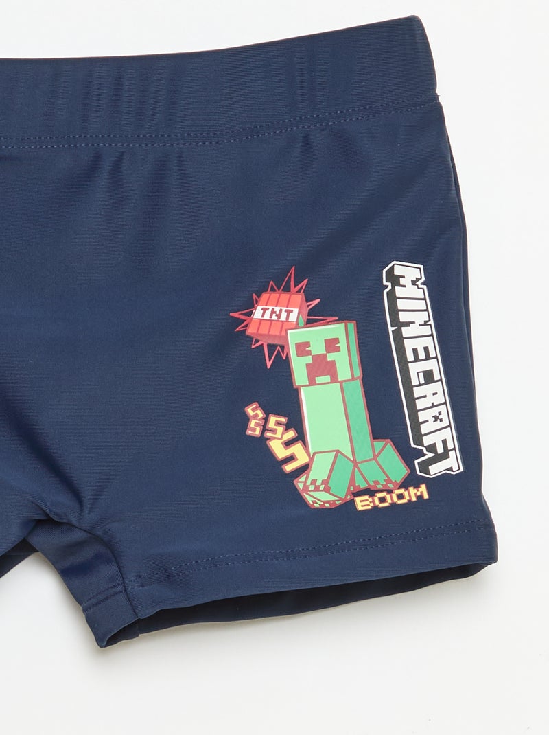 Minecraft-zwemshort Groen - Kiabi