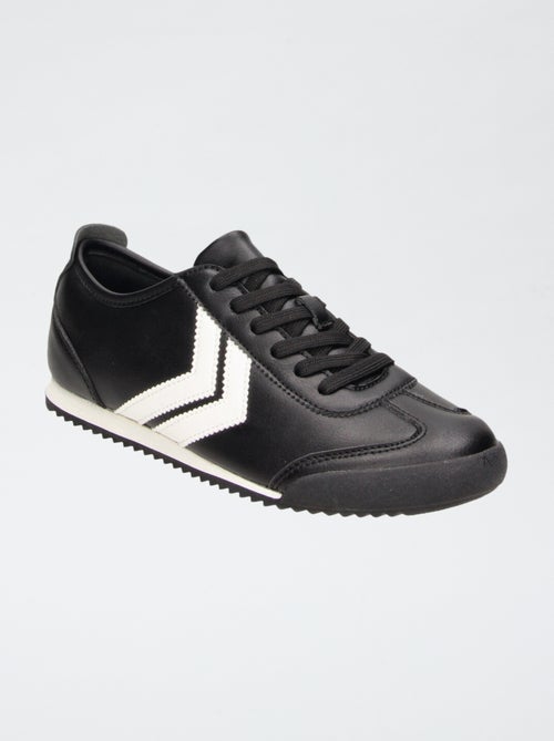 Minimalistische sneakers van imitatieleer - Kiabi