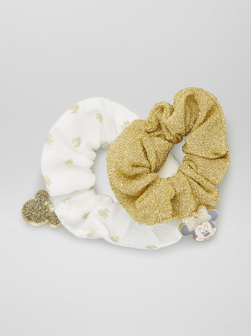 Minnie-setje met 2 scrunchies wit - Kiabi