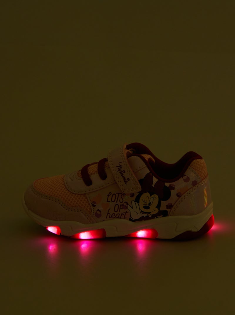 'Minnie'-sneakers van twee materialen ROSE - Kiabi