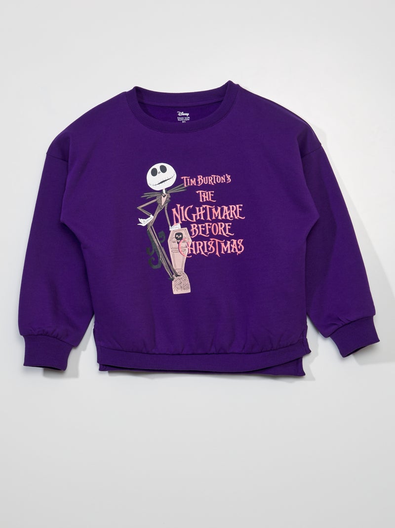 'Minnie'-sweater met lange mouw - Halloween Paars - Kiabi