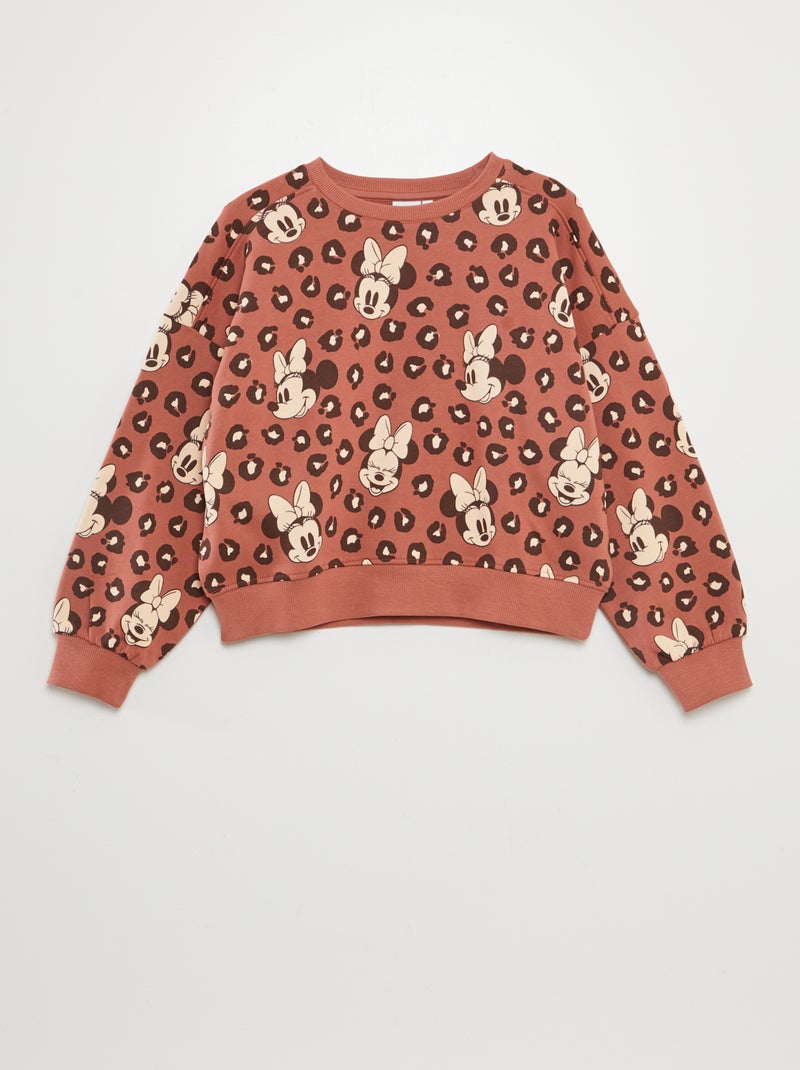 'Minnie'-sweater van joggingstof BRUIN - Kiabi