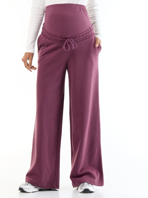 Moederschapsjoggingbroek met wijde pijpen van french terry - Kiabi Moederschapsjoggingbroek met wijde pijpen van french terry - Kiabi