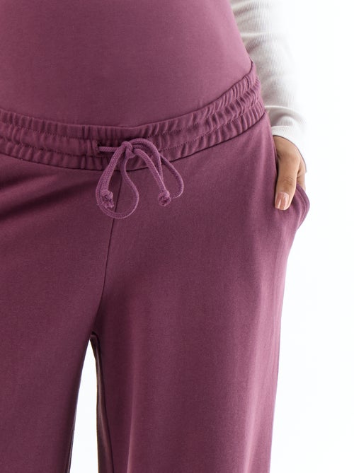 Moederschapsjoggingbroek met wijde pijpen van french terry - Kiabi Moederschapsjoggingbroek met wijde pijpen van french terry - Kiabi