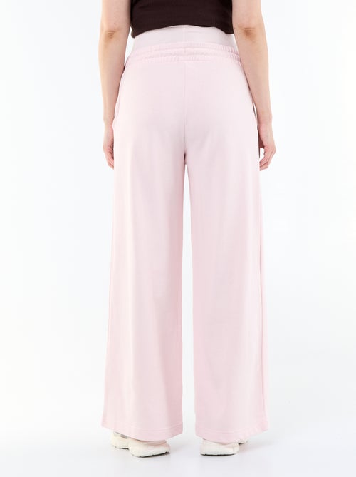 Moederschapsjoggingbroek met wijde pijpen van french terry - Kiabi