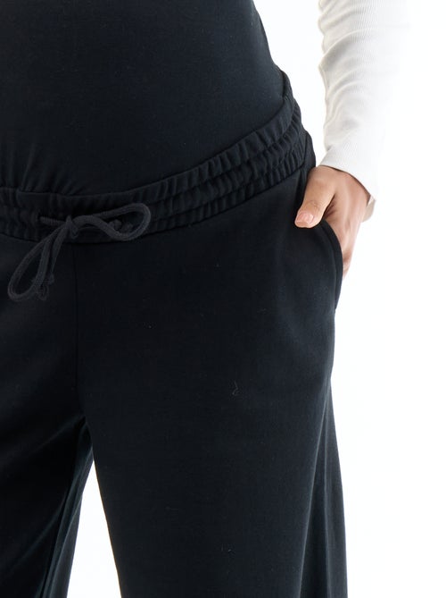 Moederschapsjoggingbroek met wijde pijpen van french terry - Kiabi