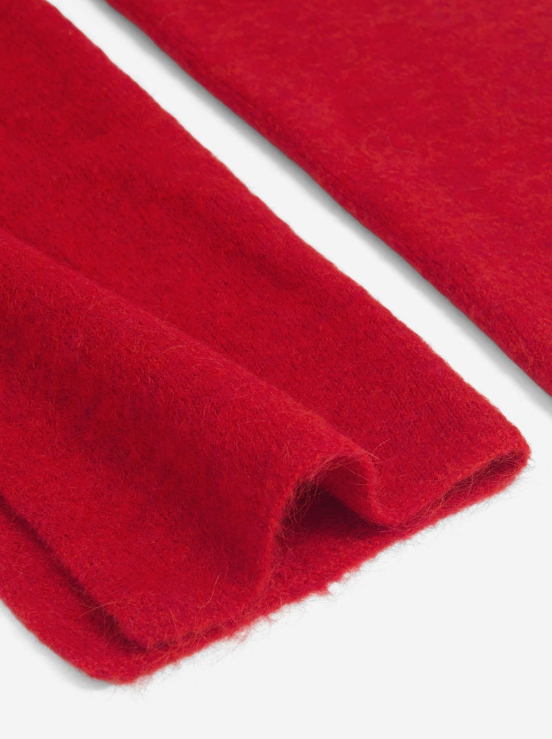 Mohair sjaal Rood - Kiabi
