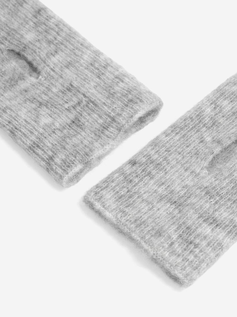 Mohair vingerloze handschoenen Grijs - Kiabi