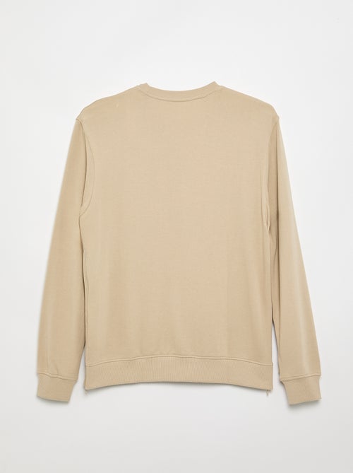 Molleton sweatshirt met print - gemakkelijk aan te trekken collectie - Kiabi Molleton sweatshirt met print - gemakkelijk aan te trekken collectie - Kiabi