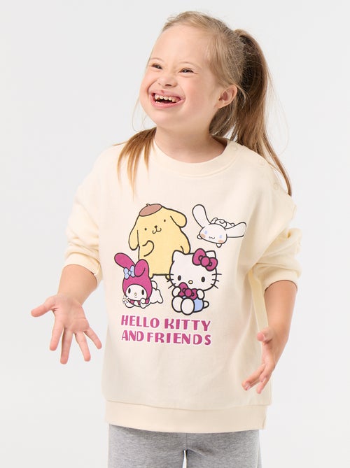 Molton sweater 'Hello Kitty' - gemakkelijk aan te trekken collectie - Kiabi Molton sweater 'Hello Kitty' - gemakkelijk aan te trekken collectie - Kiabi