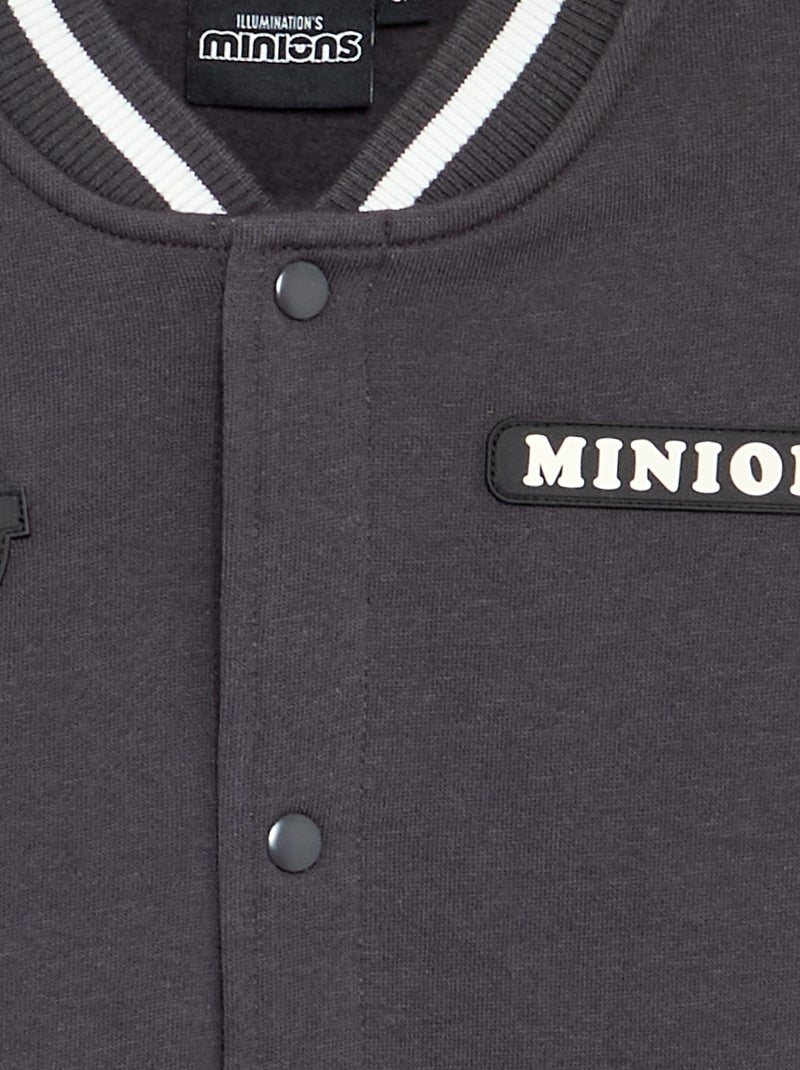 Molton sweater met knopen 'Minions' Zwart - Kiabi