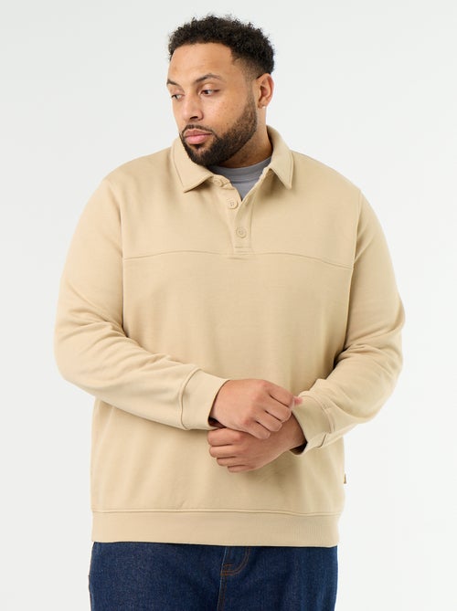Molton sweater met polokraag - Kiabi