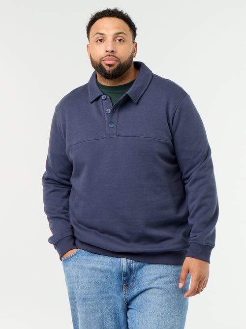 Molton sweater met polokraag - Kiabi