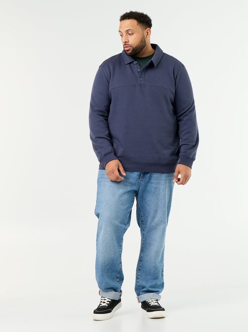 Molton sweater met polokraag - Kiabi