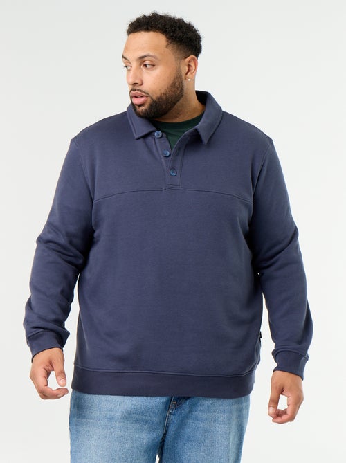 Molton sweater met polokraag - Kiabi