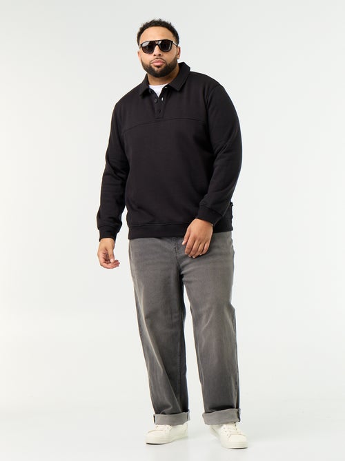 Molton sweater met polokraag - Kiabi