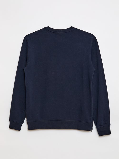 Molton sweater met print - Gemakkelijk aan te trekken - Kiabi
