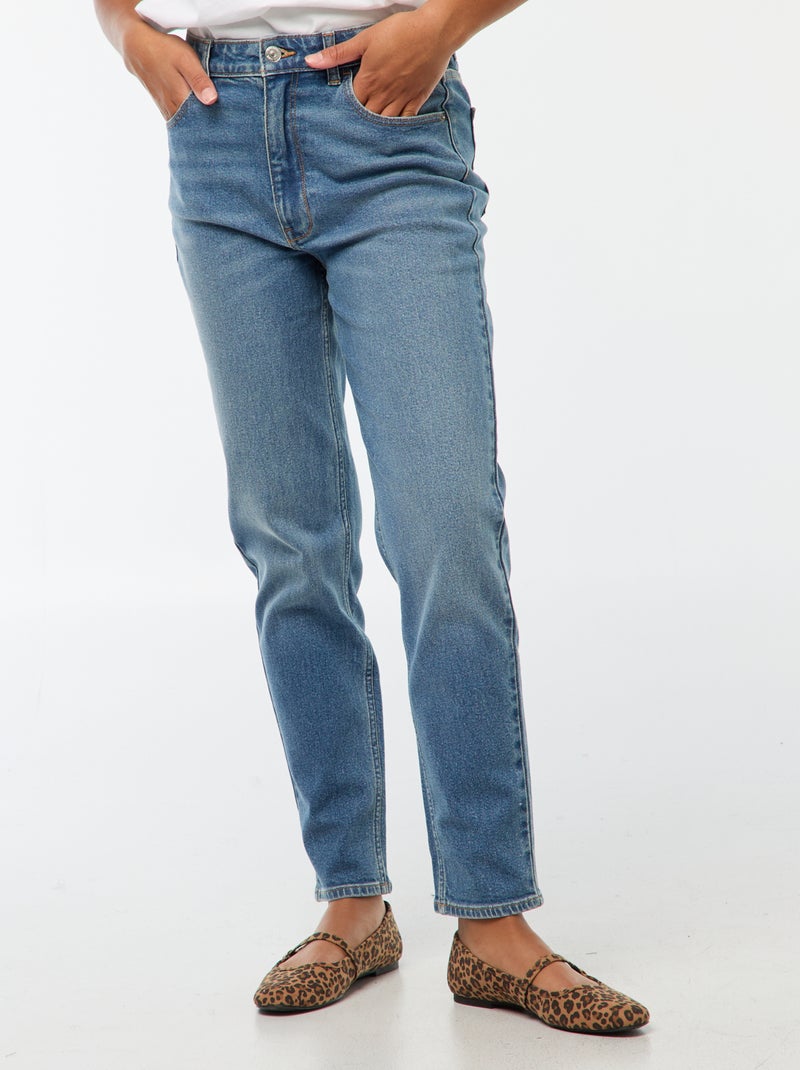 Mom-fit jeans - L28 Blauw - Kiabi