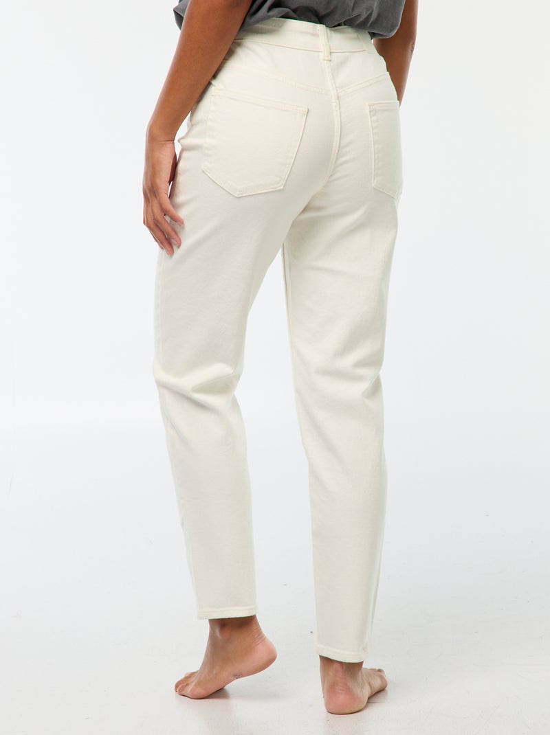 Mom-fit jeans - L28 Wit - Kiabi