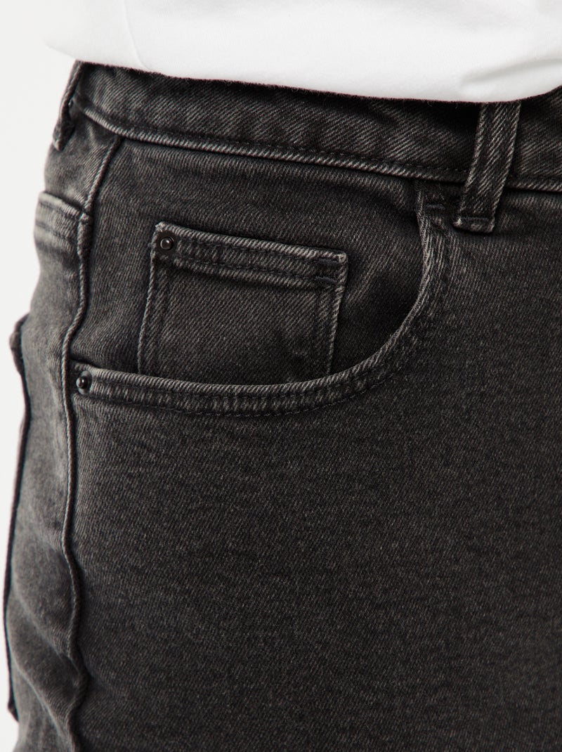 Mom-fit jeans - L28 Zwart - Kiabi